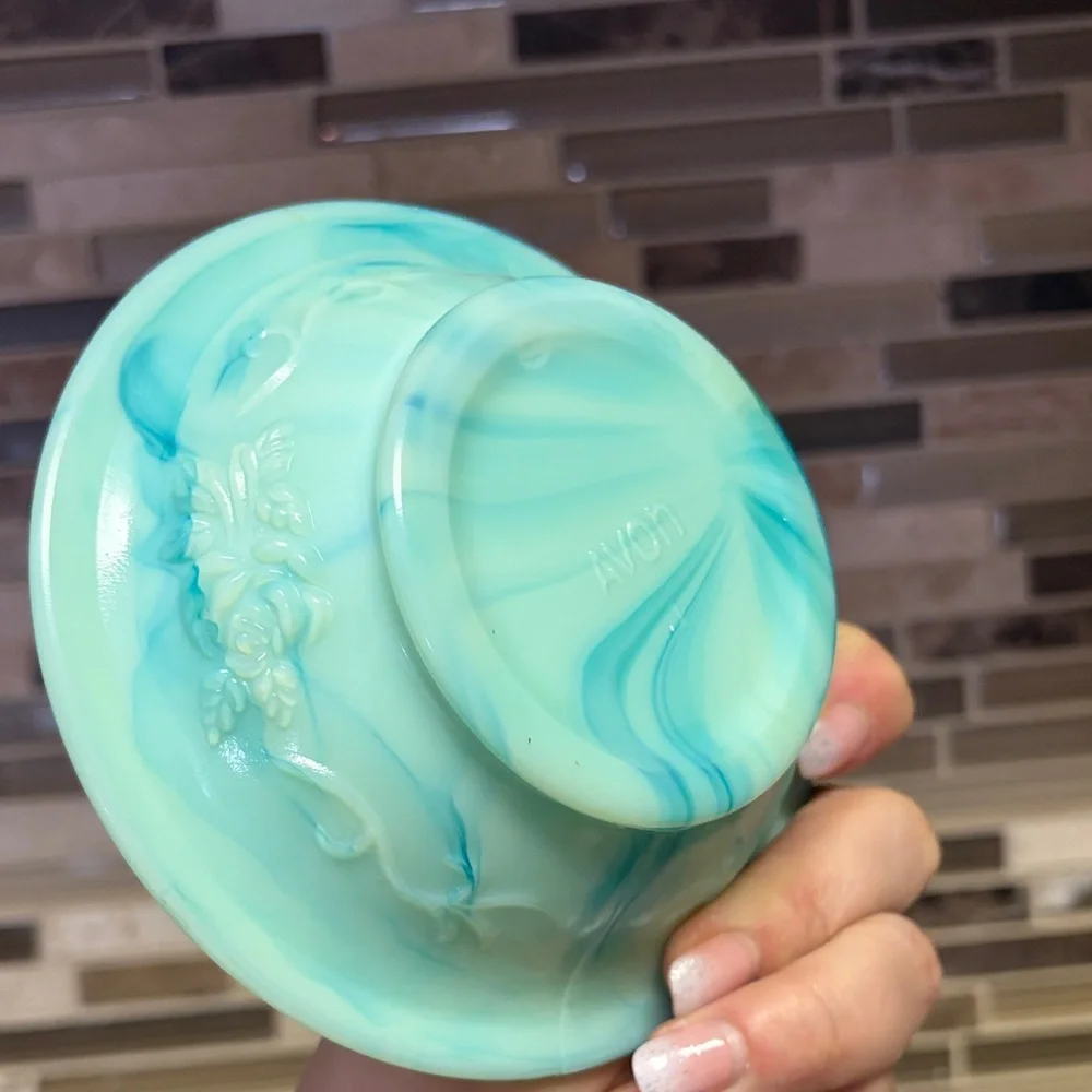 Avon Vintage Jade Mini Pitcher and Basin - Picture 11 of 14